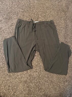Women’s Olive Drawstring Casual Pants